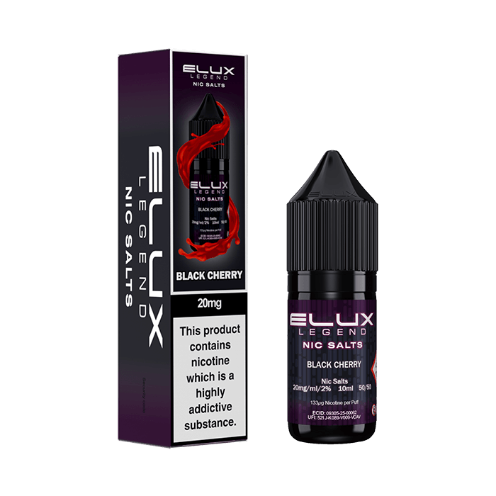 Elux Legend Nic Salt - Black Cherry - 10ml E-liquid