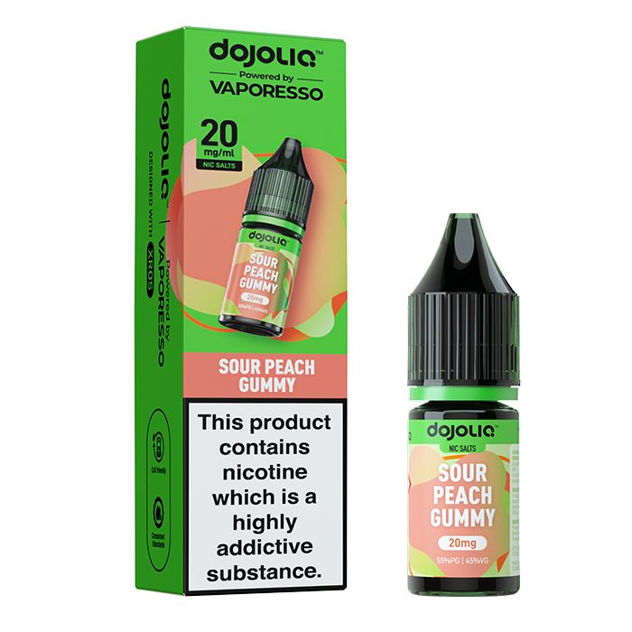 Vaporesso DOJOLIQ Nic Salt - Sour Peach Gummy - 10ml E-Liquid